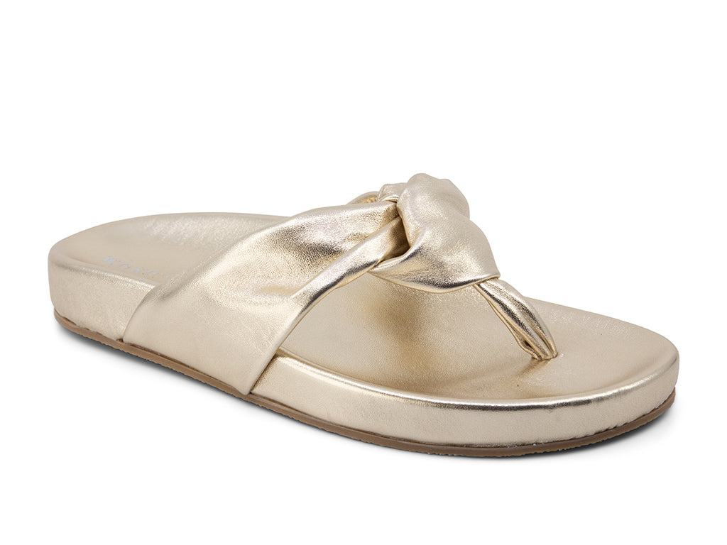Maya GoldMetallic Leather